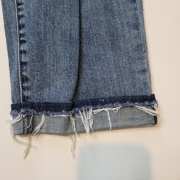 Kut From The Kloth Womens Jeans Uma Boyfriend Style Distressed Frayed Hem Sz 18W - Picture 4 of 7